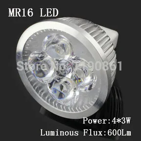 

10PCS Dimmable LED Bulb Spotlight Downlight Lamp MR16 12W High power 600lm DC12V
