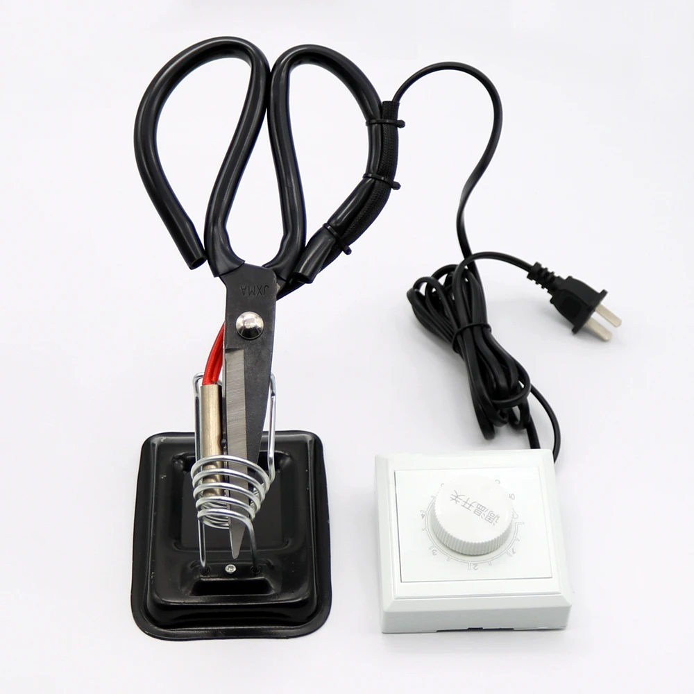 1Pc 220V Adjustable Electric Heating Tailor Scissors with Switch