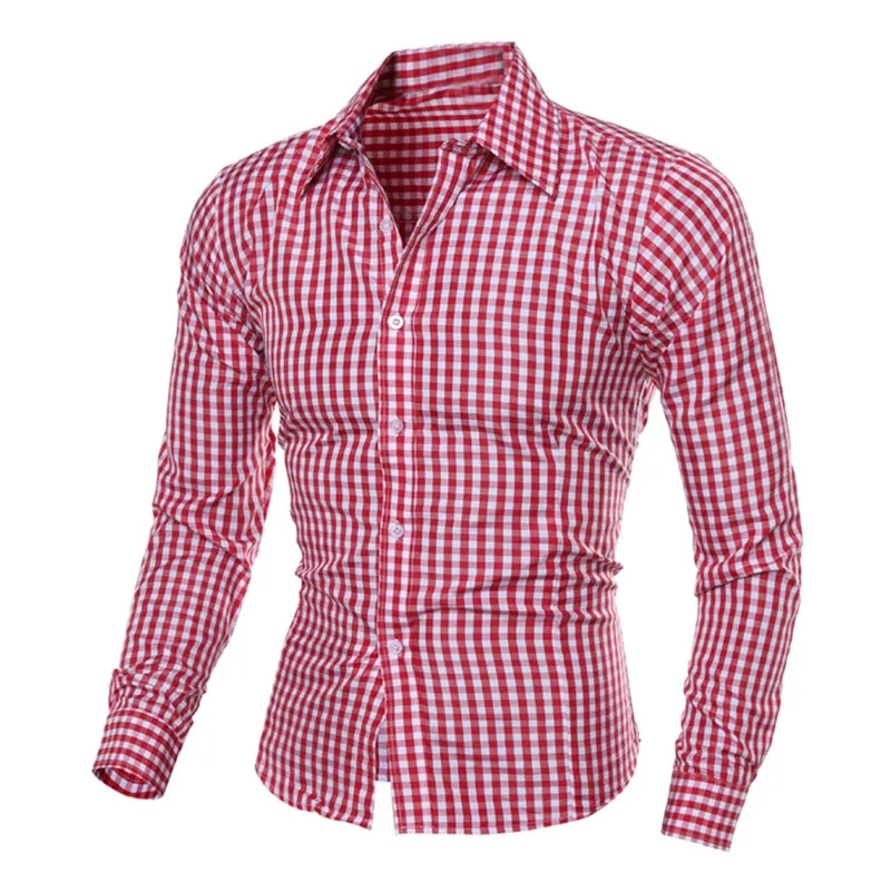 Popular Purple Plaid Shirt Men-Buy Cheap Purple Plaid Shirt Men 2017 Men's Autumn And Winter Long-sleeved Plaid Self-Cultivation Shirt Top Blouse Black - Popular Purple Plaid Shirt Men-Buy Cheap Purple Plaid Shirt Men