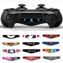 2 шт. для Dualshock 4 PS4 Pro тонкий контрольный Лер светодиодный светильник наклейка для бара наклейка крышка для playstation 4 контрольная игра скины