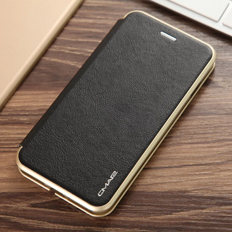 

Luxury PU Leather Flip Phone Case Voor iPhone 8 Plus 5.5" Ultra Slim Thin Bag Coques Cover with Card Holder Voor iPhone 7 Plus