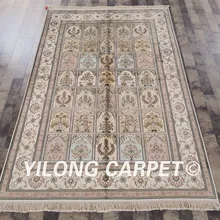 YILONG 5'x8' четыре сезона украшение для дома в классическом стиле персидские ковры ручной работы садовые шелковые ковры(LH45B5x8