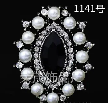 

Flatback pearl rhinestone button 22*31mm bronze metal buttons wedding invitation embellishments scrapbooking DIY accessory