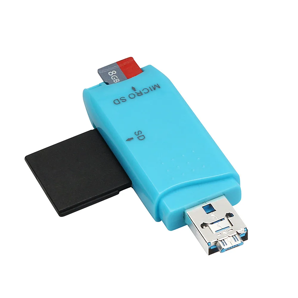 Мини USB 2.0 OTG Micro SD/SDXC TF Card Reader адаптер и диск падения