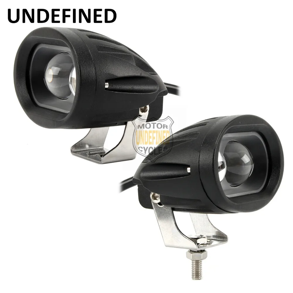 2 шт. Универсальный алюминиевый черный автомобильный двойной Светодиодный точечный светильник для вождения, светильник для Suzuki Bobber Chopper UNDEFINED