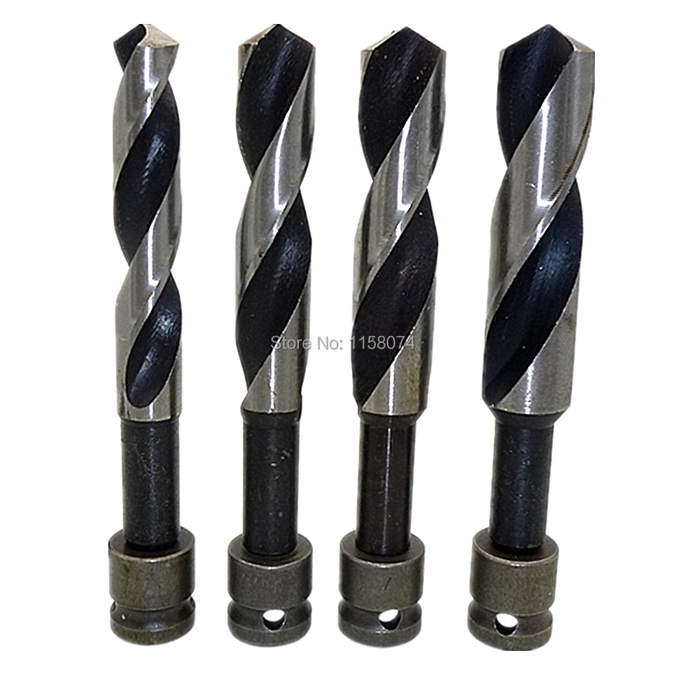 

Reduced Shank Drill Bit Metric Drill Blade Diameter 16mm 18mm 20mm 22mm 25mm HSS Twist Drill Bits W/1/2" Sq. Converter Adapter