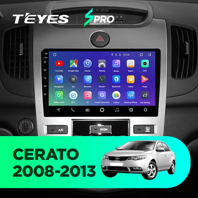 Top TEYES SPRO car dvd gps multimedia player For KIA Cerato  2 2008-2013 dvd navigation radio video audio player no car 2 din 1