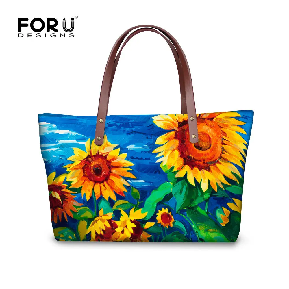 FORUDESIGNS Bolsas Feminina женская сумка 3D цветок женская сумка через плечо большая верхняя часть одежды для путешествий с ручкой сумка для девочки - Цвет: C0153AL