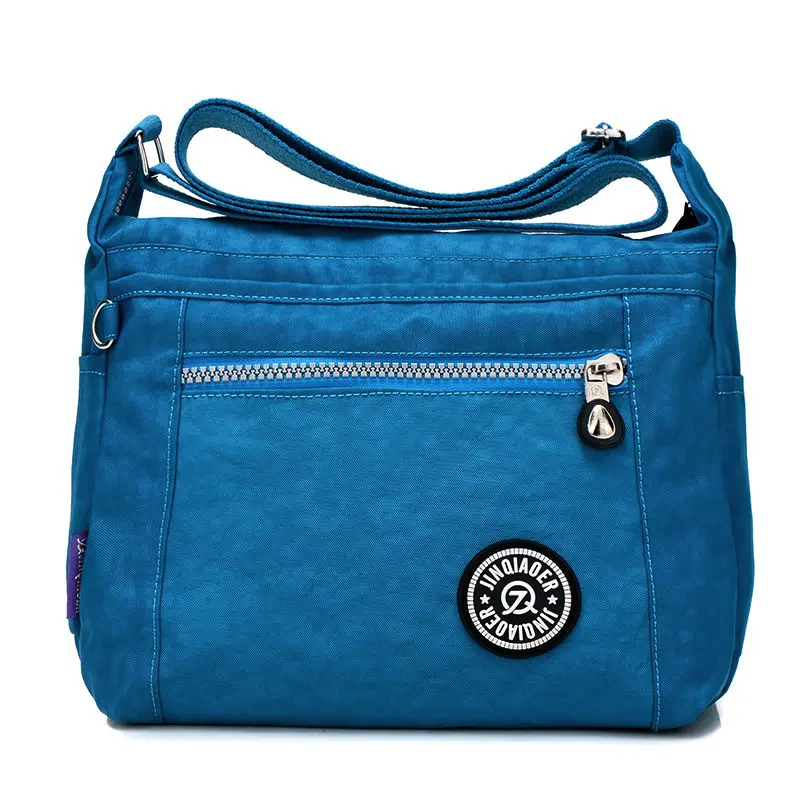 Женские сумки-мессенджеры, Дамская нейлоновая сумка для путешествий, Повседневная оригинальная сумка на плечо, Женская Высококачественная вместительная сумка через плечо - Цвет: Синий