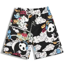 Новые хип-хоп шорты 3D печать унисекс шорты тренд уличные мужские свободные повседневные шорты супер размер Одежда