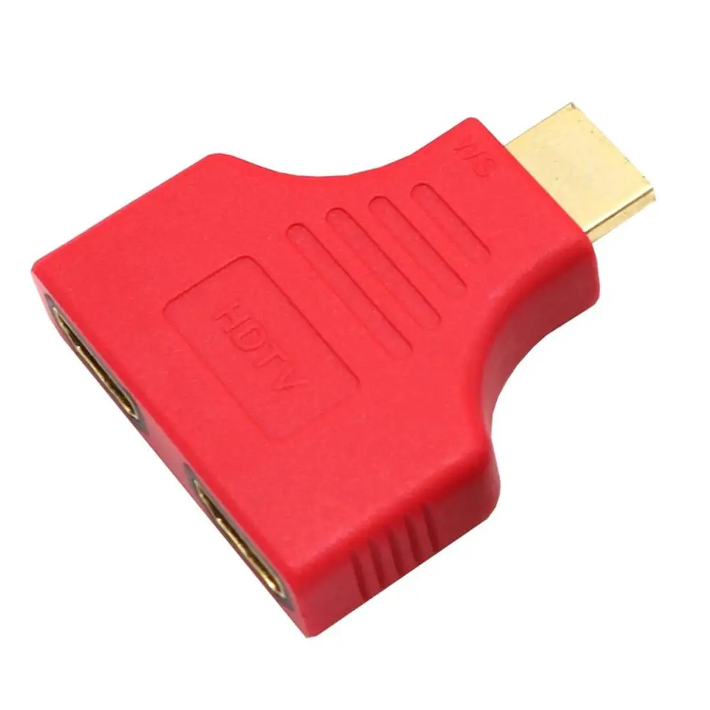 

Colorful 1080P HDMI Ports Male to 2 Female 1 In 2 Out Splitter Adapter Converter For TV