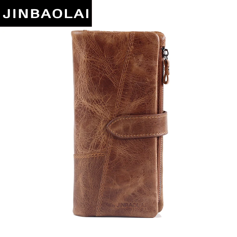 

2017 New Men Wallets Fashion Wallet Men Purse Clutch Bag Brand Leather Wallet Long Design bag gift for men carteira brown wallet
