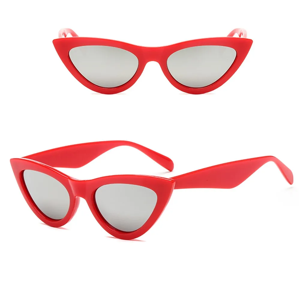 Sunglassate, женские Ретро Винтажные Солнцезащитные очки "кошачий глаз", унисекс, рэппер, гранж, оправа, UV400, защитные очки, солнцезащитные очки для женщин
