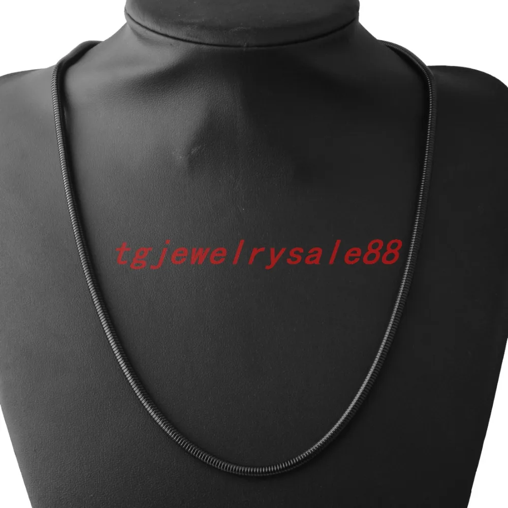 4,2 мм Широкий Классический черный цвет нержавеющая сталь змея елочка цепь ожерелье чокер Шарм для женщин мужчин шеи шикарные ювелирные изделия