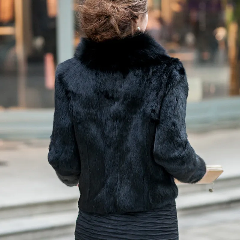 Épaissir Chaud De Manteaux Okxgnz Nouveau La white Courte Plus Black Fausse D'hiver Courts Veste Wome Manteau Taille Vison En Col Parkas Fourrure Renard nZrzOqwZ0