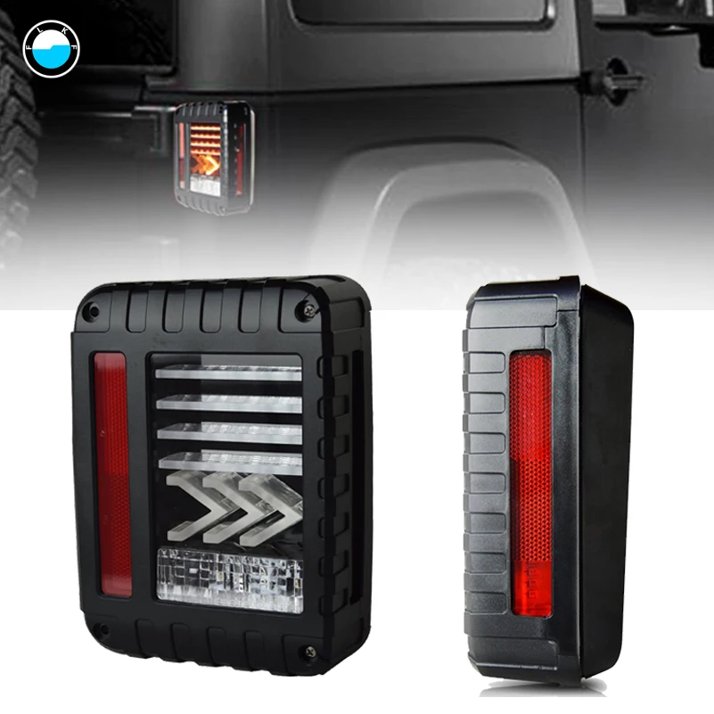 1 pair LED Tail Brake Light Assembly w/ Turn Signal & Back Up For Jeep Wrangler JK JKU Sports, Sahara, Freedom Rubicon. 1 pair LED Tail Brake Light Assembly w/ Turn Signal & Back Up For Jeep Wrangler JK JKU Sports, Sahara, Freedom Rubicon.