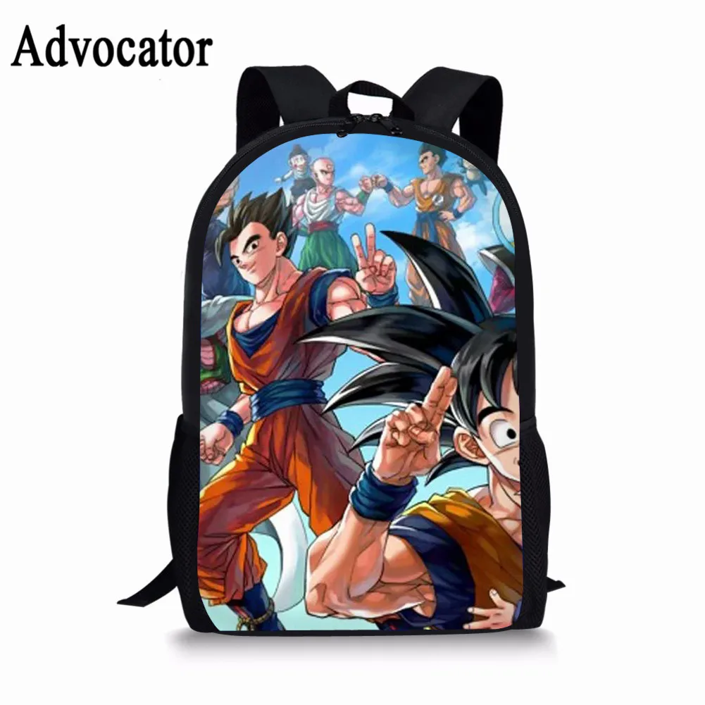 

Advocator Hot Anime Dragon Ball Schoolbags Shoulder Bag Goku Z Vegeta Bags for Children School Students Bags Children Mochila