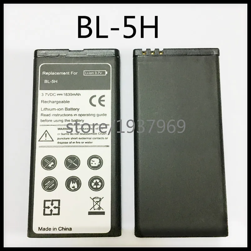 1830MAH аккумулятор BL5H BL 5H литий ионный для Nokia Lumia 630 636 638 635 RM 970 978 батарея 5H|battery for|battery