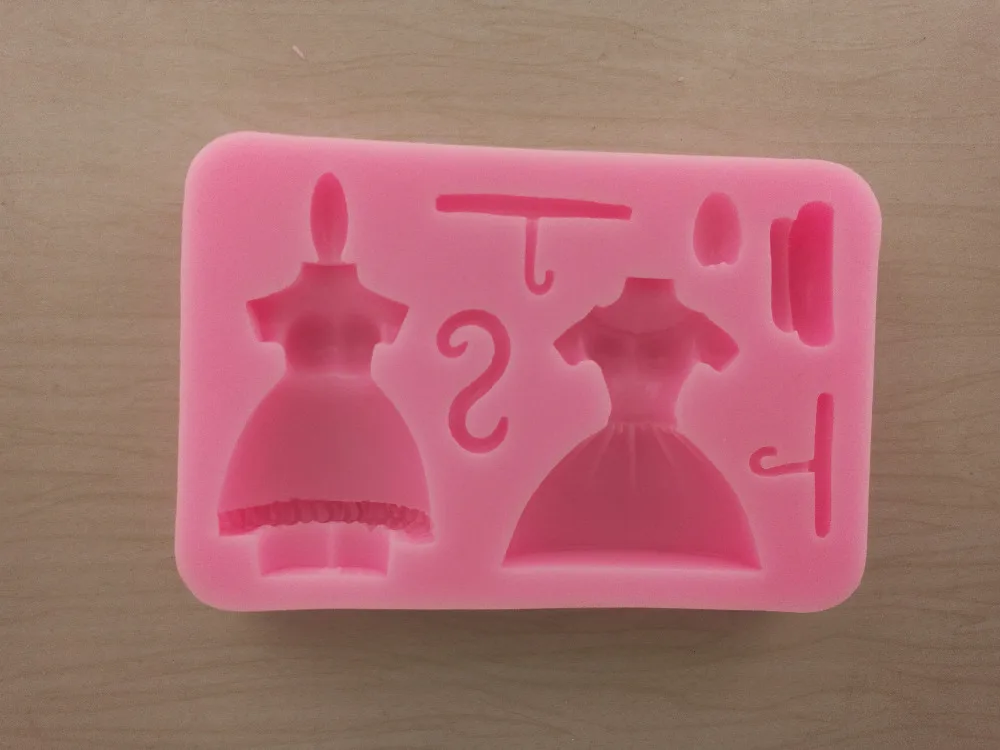Human body model Silicone Mold 3D Shape Of Dress Fondant Cake