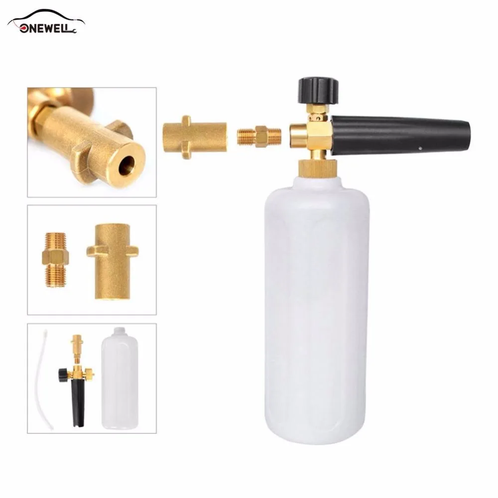 

Car High Pressure Foam Gun Washing Machine Copper Car Pure Brass Faucets Washer Connector Weapon Interface Accessories ew