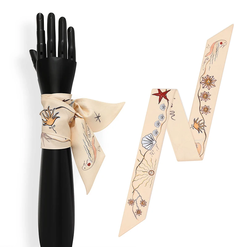 

Women Headband Skinny Scarf Fashion Seasons Stylish Choker Chic Belt Ribbons Head wear Bag Decoration NEW [1296]