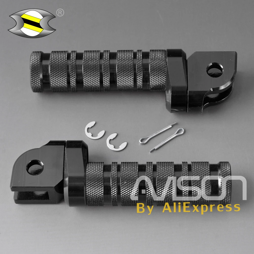 

Motorcycle Front Footpegs Rider Foot Pegs Pedal Footrests for MSX125 GROM 2014 RVF750R 1994 RVT1000R - RC51 2000-2006 VFR750F 19