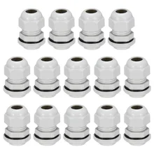 UXCELL белый 14 шт. PG11 кабельный сальник для герметизации провода с Водонепроницаемый Электрический разъем Пластик провода вводы суставов для детей возрастом от 5 до 10 мм Диаметр провода