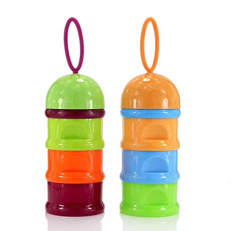 Hot Sales For Useful Baby Feeding Newborn Milk Container Infant Kids Formula Powder Three Grid Snacks Candy Supplies Boxes |