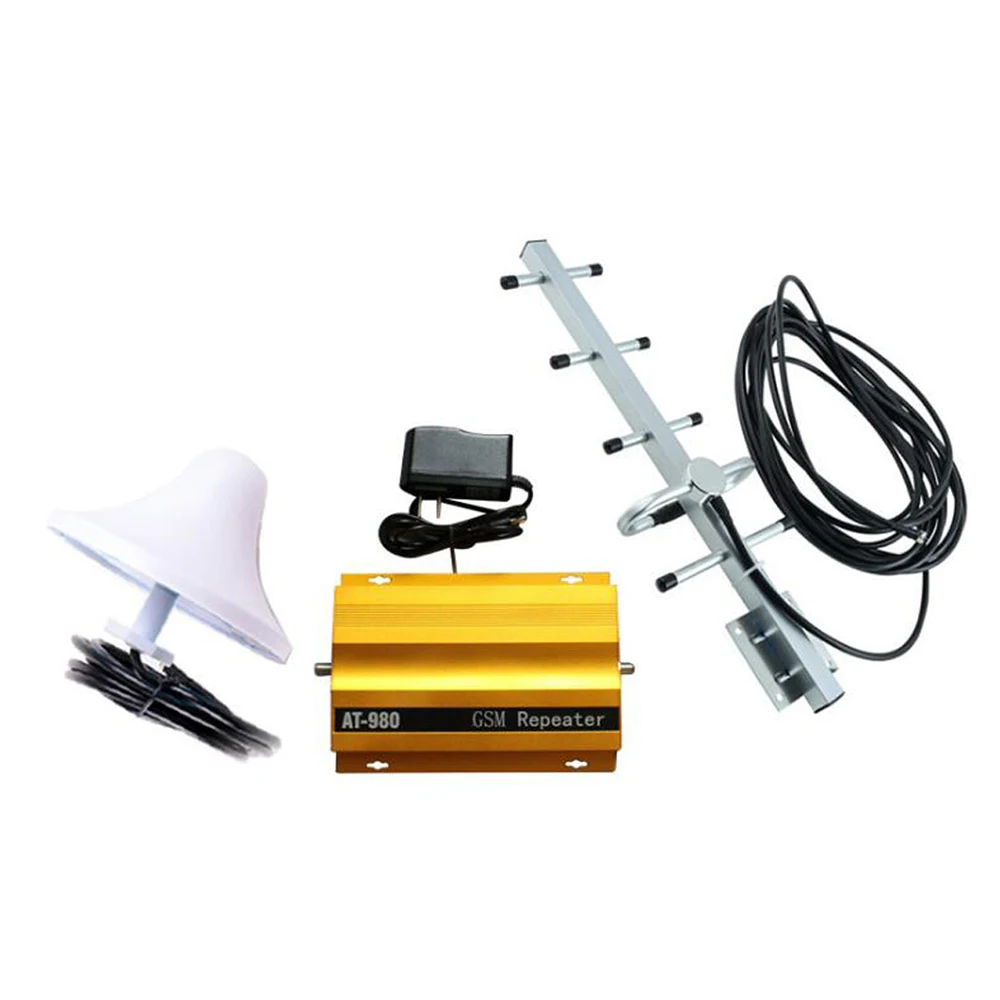

New Mobile Phone Signal Booster Cell Phone 2G GSM900MHz Signal Repeater for Home Amplifier Complete Set AT980