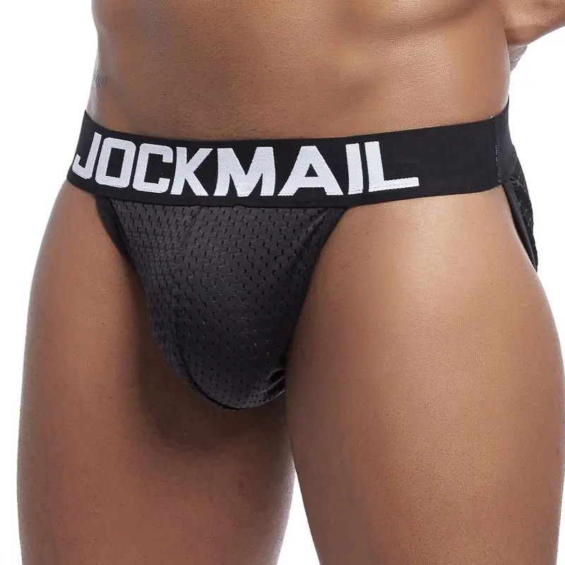 Трусы брифы JOCKMAIL мужские сетчатые пикантное нижнее белье из вискозы дышащие
