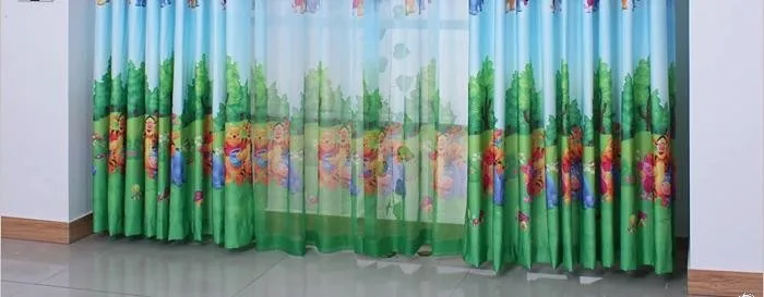 Современные деревенские Детские оконные шторы, тканевые занавески с принтом для детской спальни, детские цветные Мультяшные занавески для гостиной