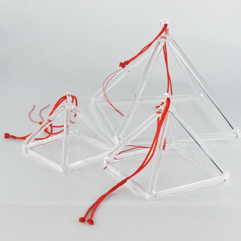 

HF 6" Quartz crystal singing pyramid & tetrahedron for Sound Healing