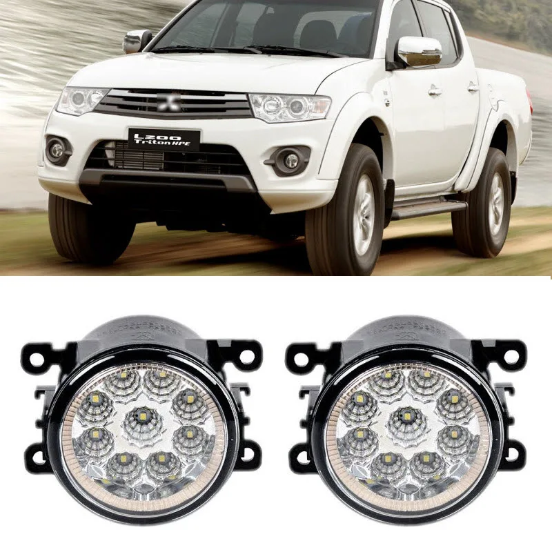 Car Styling For Mitsubishi Pajero Sport /Montero Sport/Nativa/Prajero Dakar 9 Pieces Led Fog