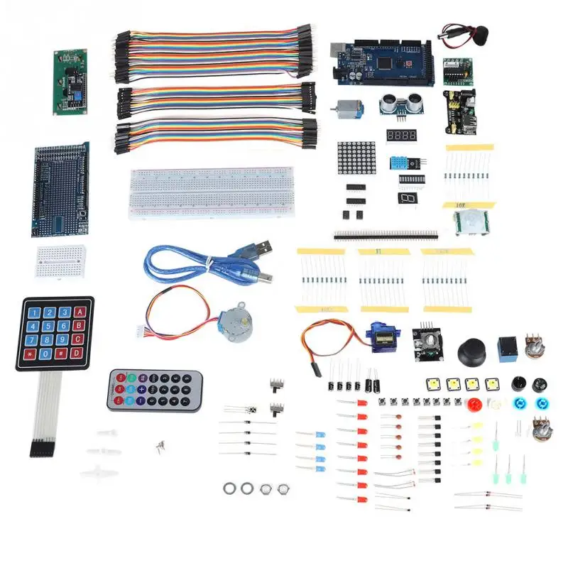 

Ultimate Introductory Learning Kit For Arduino MEGA 2560 LCD1602 Servo Motor