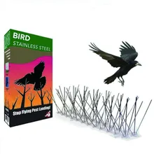 3 Thorns 50cm Bird Repeller Stainless Steel Pigeon Repellent Nails Anti-Bird Anti-Dove Spikes Pest Control Orchard Bird Catcher
