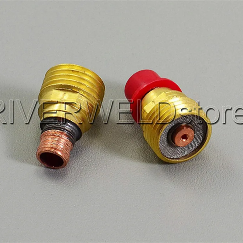 

TIG Collets Body Gas Lens 45V42 0.040" & 1.0mm Fit TIG Welding Torch Consumables SR PTA DB WP 9 20 25 Series, 3PK