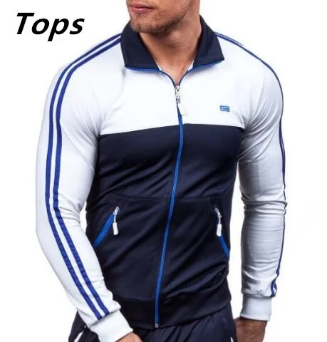 ZOGAA 2018 New Men' Fashion Jacket and Sport Pant Sets Size XS-4XL Sportswear Mens Tracksuit Sweatsuit