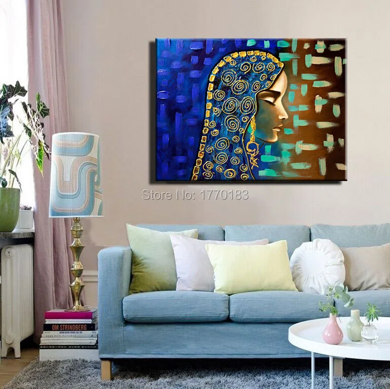 Decoracion Egipcia Hogar ~ Pintura hecha a mano joven Egipcia de pared imagen de la lona de arte Decoracion Egipcia Hogar ~ Pintura hecha a mano joven Egipcia de pared imagen de la lona de arte