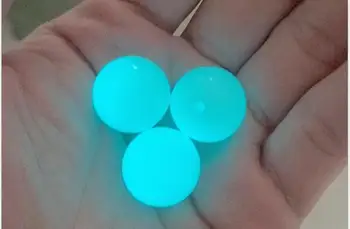 

100pcs/lot 6mm Delicate Glow In Dark Quartz Crystal Sphere Ball Luminous light