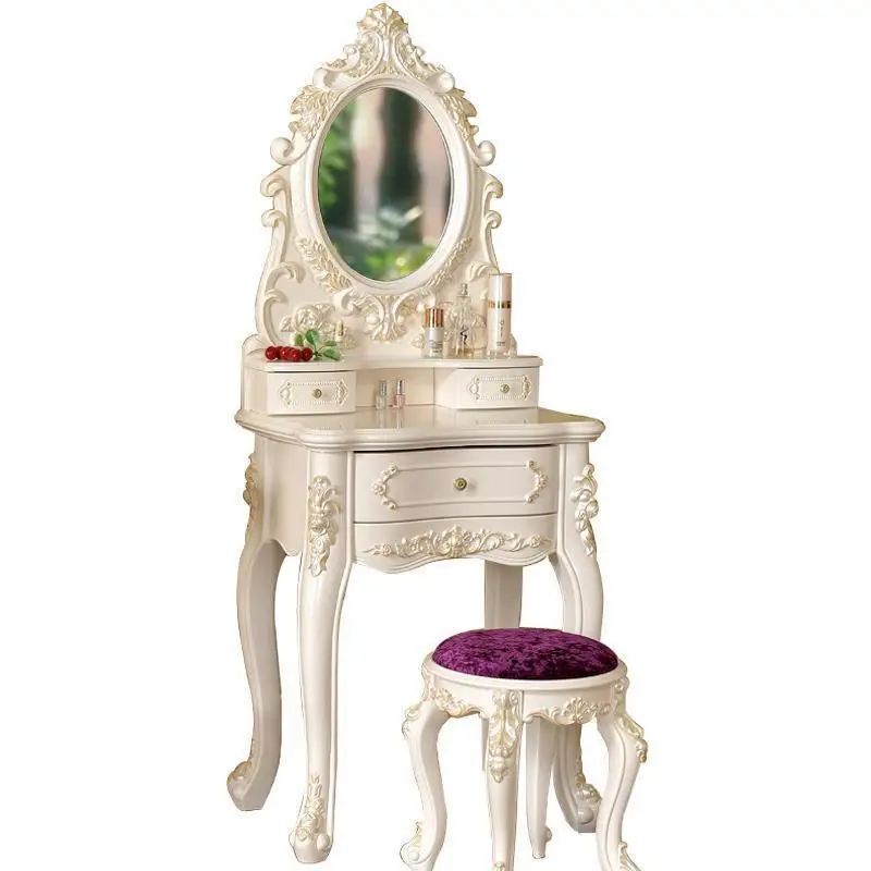 

Dresser Dresuar Vanity Mueble Dormitorio Mesa Tocador De Maquillaje European Wood Bedroom Furniture Korean Table Penteadeira