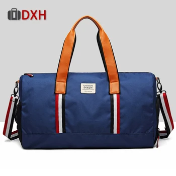 

2019 Travel duffle bag Large Capacity Men Hand Luggage Women Canvas Big Weekend Shoulder Multifunctional Waterproof bags DXH