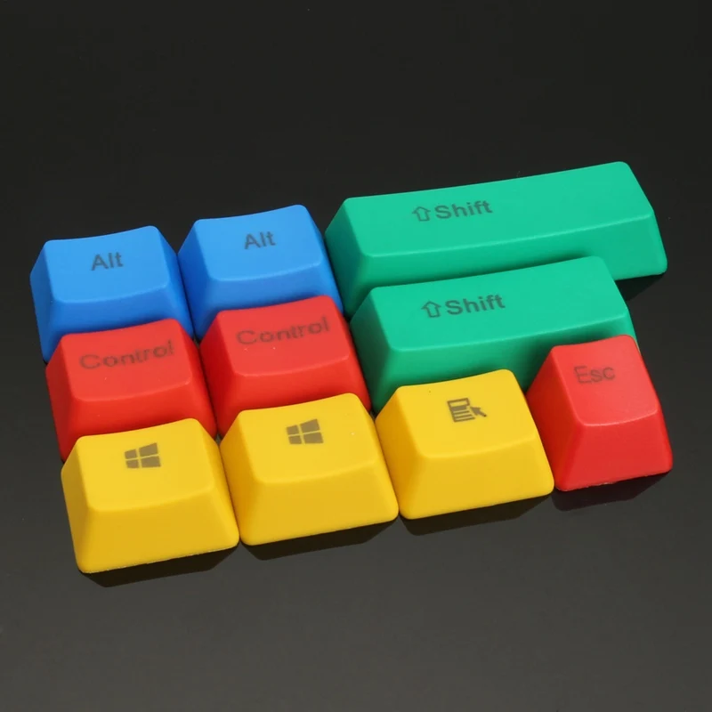 Новые 10 шт. модификаторы клавиш RGBY Keycap Keypress ANSI Cherry MX механическая клавиатура US