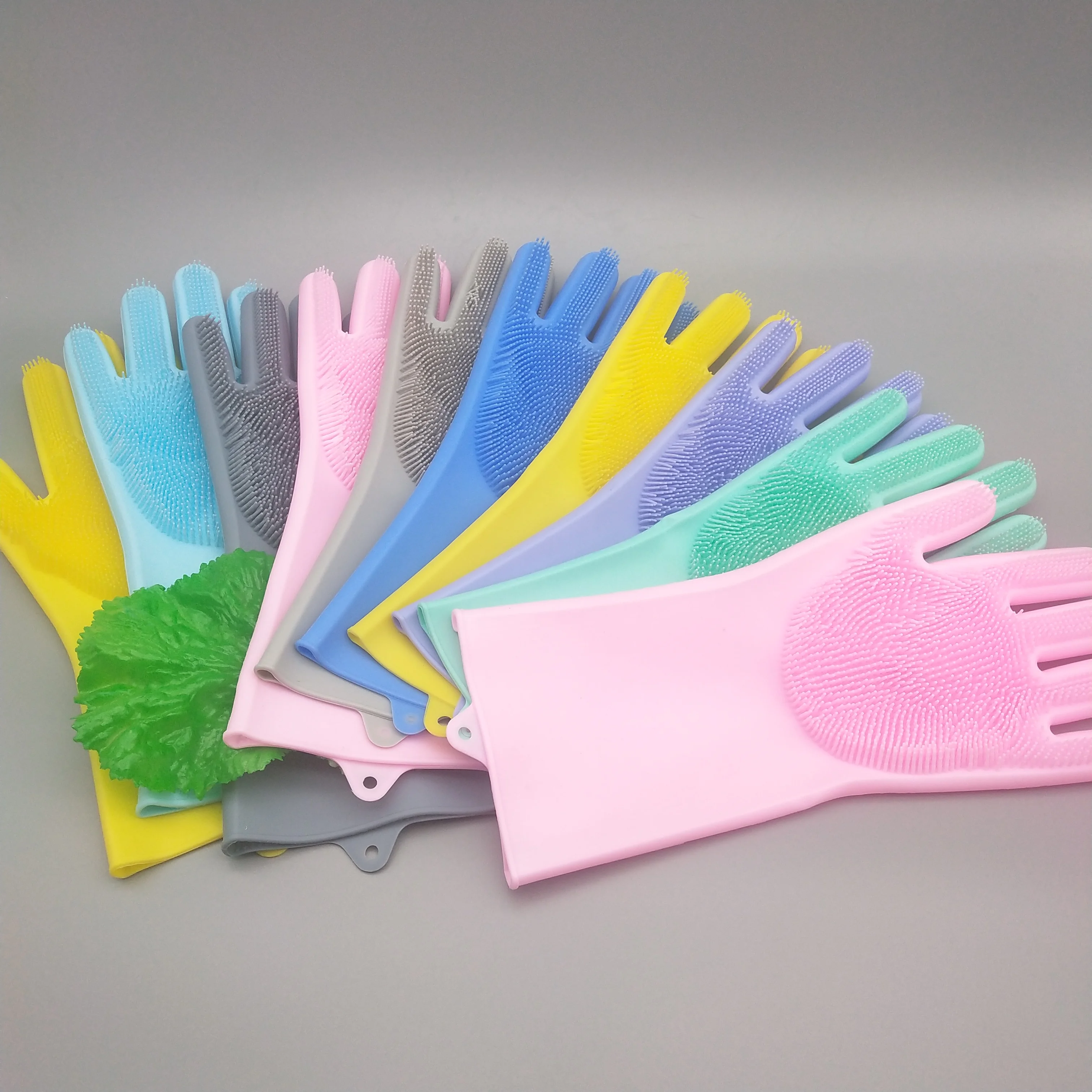 

New creative home cleaning gloves magic gloves brush with brush gloves multi-color optional spot supply 1 pair<br>