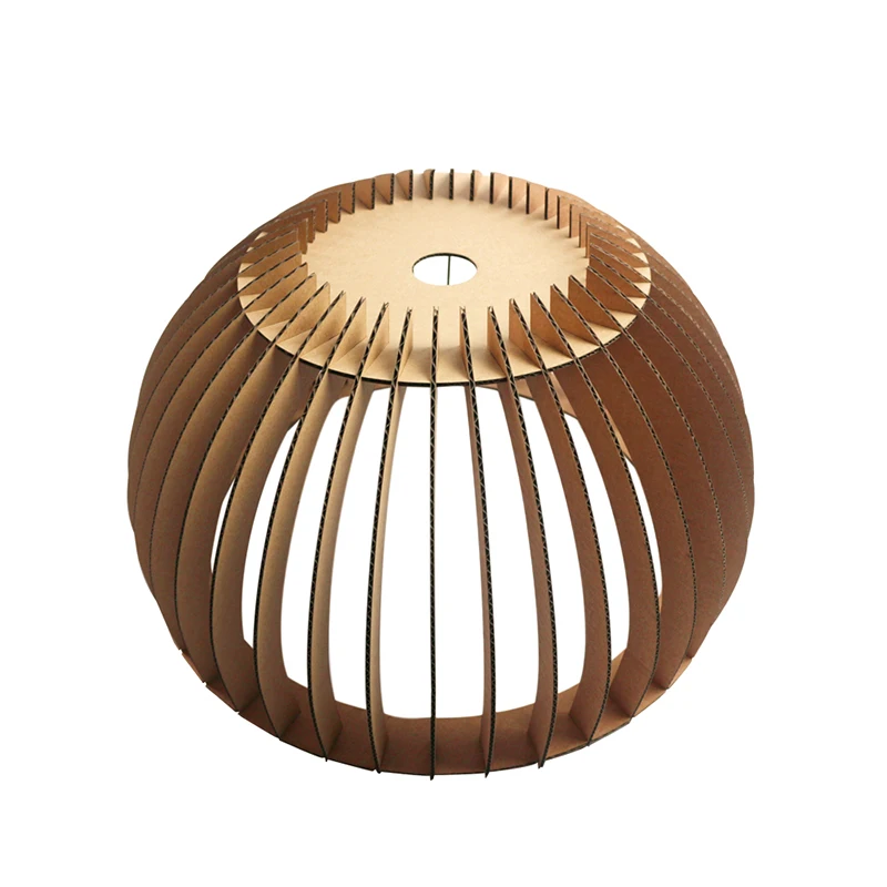 3D Paper Jigsaw Puzzle Semi Circle Lampshade with LED Bulb Light Ceiling Hanging Creative Nice Decor