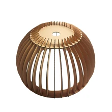 3D Paper Jigsaw Puzzle Semi Circle Lampshade with LED Bulb Light Ceiling Hanging Creative Nice Decor