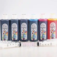 6x100 мл T0807 чернила работает с Epson фото R265 R285 R360 RX560 RX585 RX685 RX560 P50 PX650 PX660 принтер бутылка чернил