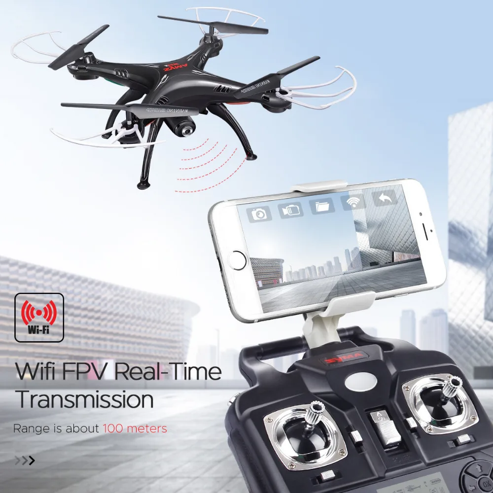 Hot sale Rc Drone X5SW Wifi camera Fpv Quadcopters Multirotors 2.4 Ghz Controller RTV UAV Headless Mode HD Camera Real-Time