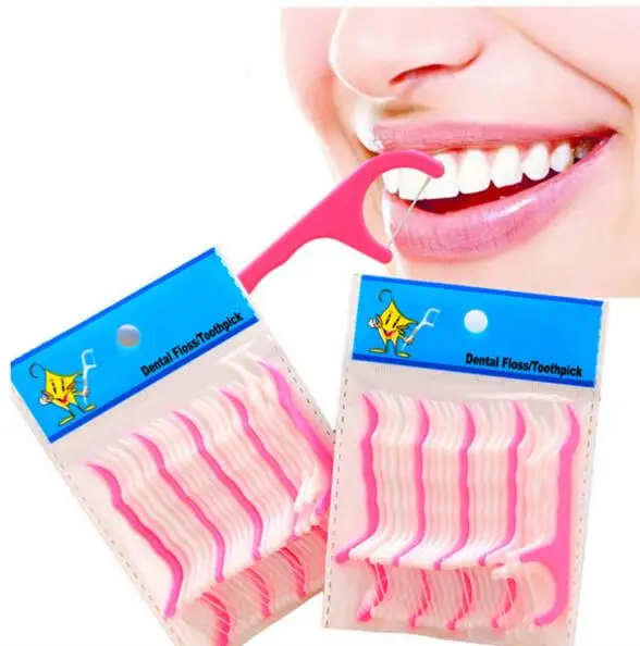 

2018 Hot sell Vbatty Dental Flosser Floss Picks Teeth Toothpicks Stick Tooth Clean Oral dental floss interdental (200pcs)