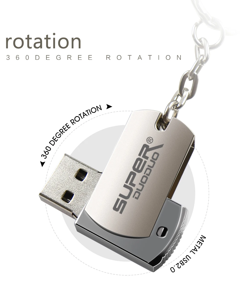 USB 2,0 флеш-накопитель из нержавеющей стали, 4 ГБ, 8 ГБ, 16 ГБ, usb флеш-накопитель, 32 ГБ, 64 ГБ, флешка, флешка с брелком, флешка