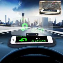 Универсальный автомобильный держатель HUD для мобильного телефона, лобовое стекло, проектор, дисплей HUD, дисплей 6,5 дюймов для iPhone, для samsung, gps